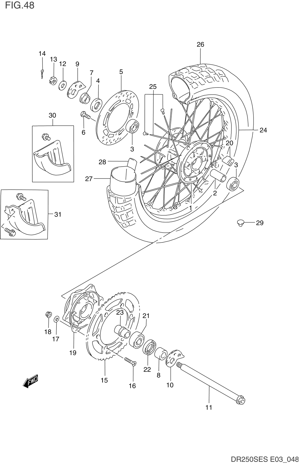 Rear wheel