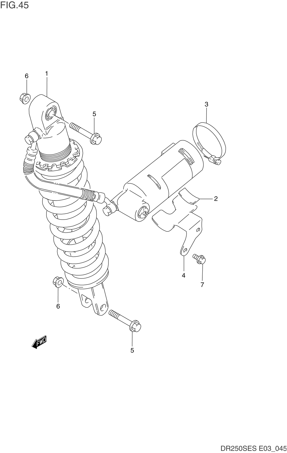 Rear shock absorber