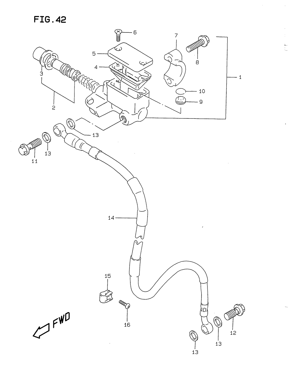 Front master cylinder