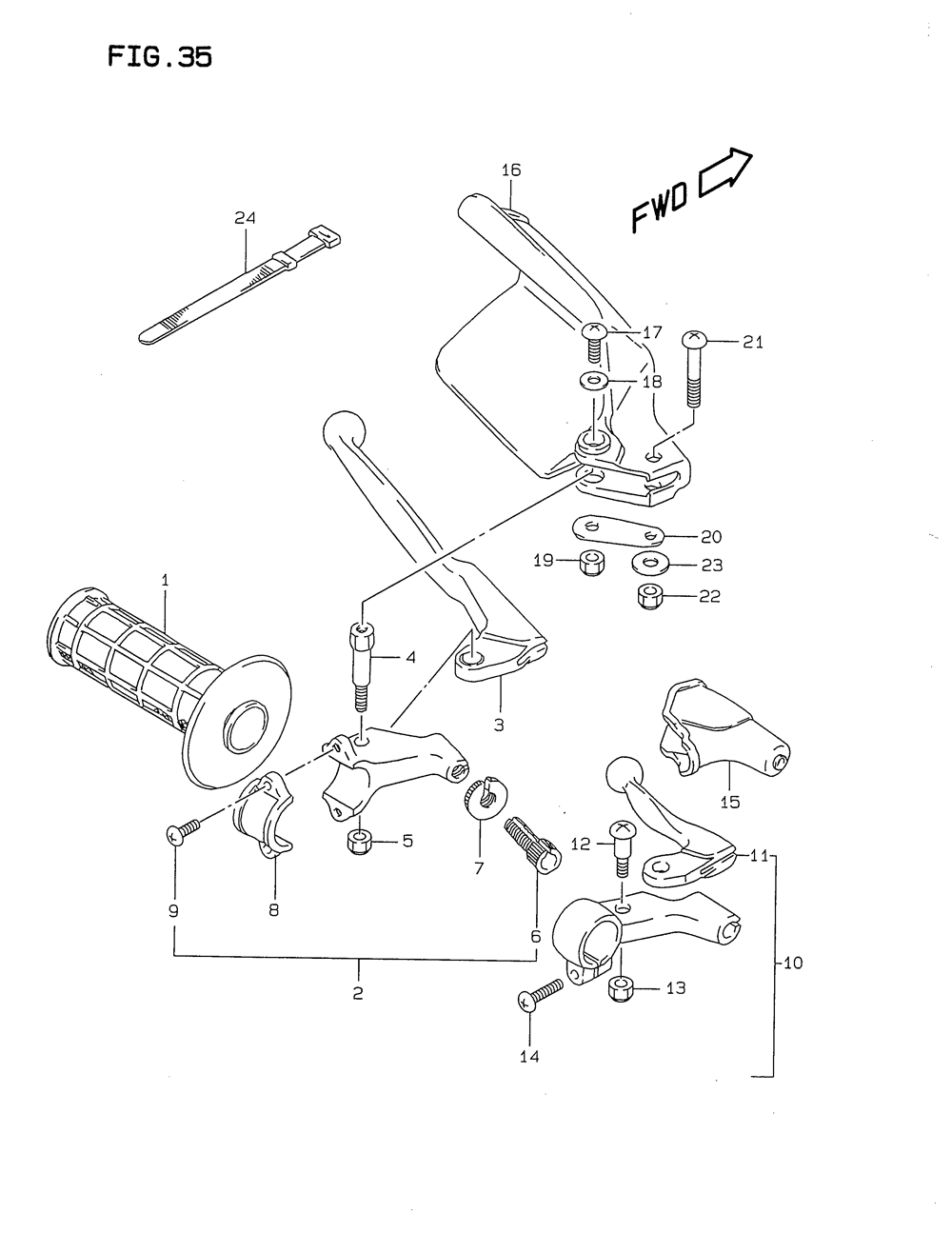 Left handle lever