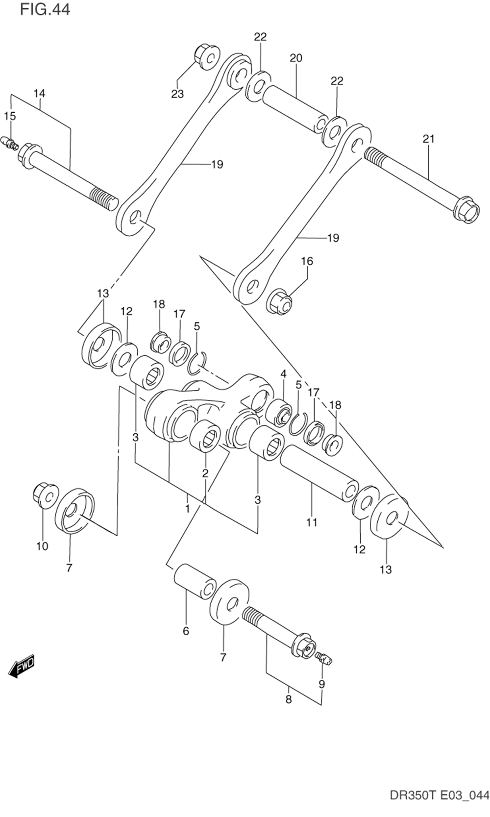 Rear cushion lever