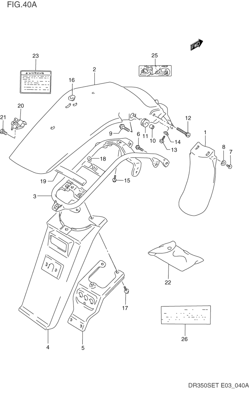 Rear fender (model r_s_t)