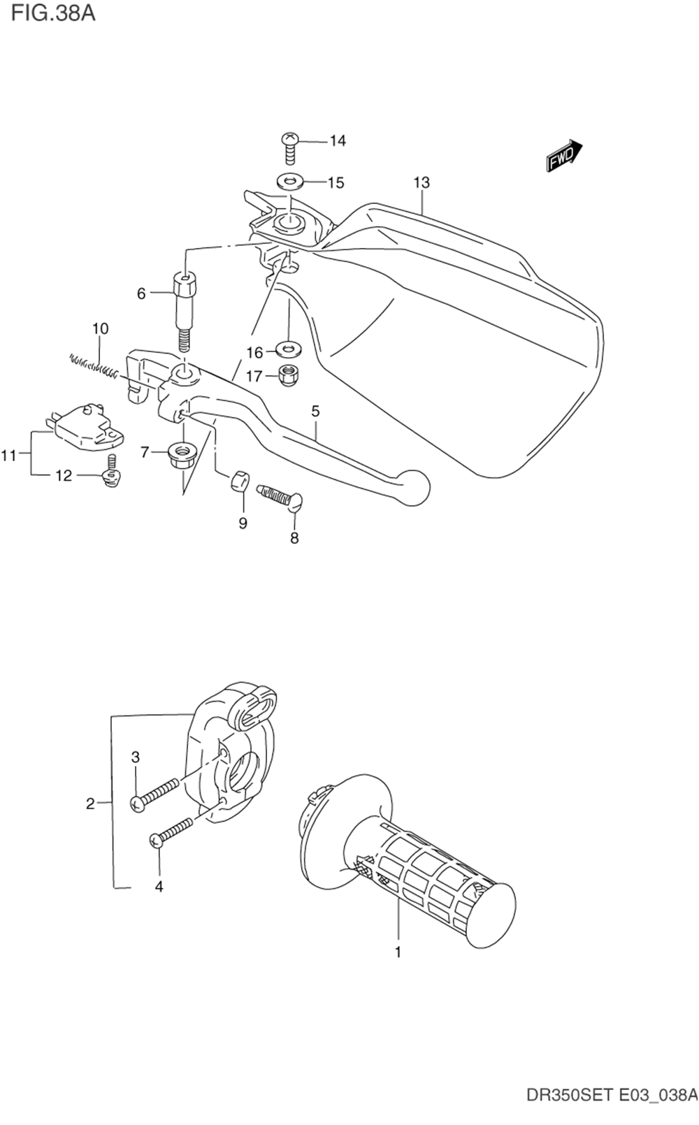 Right handle lever (model n_p_r_s_t)