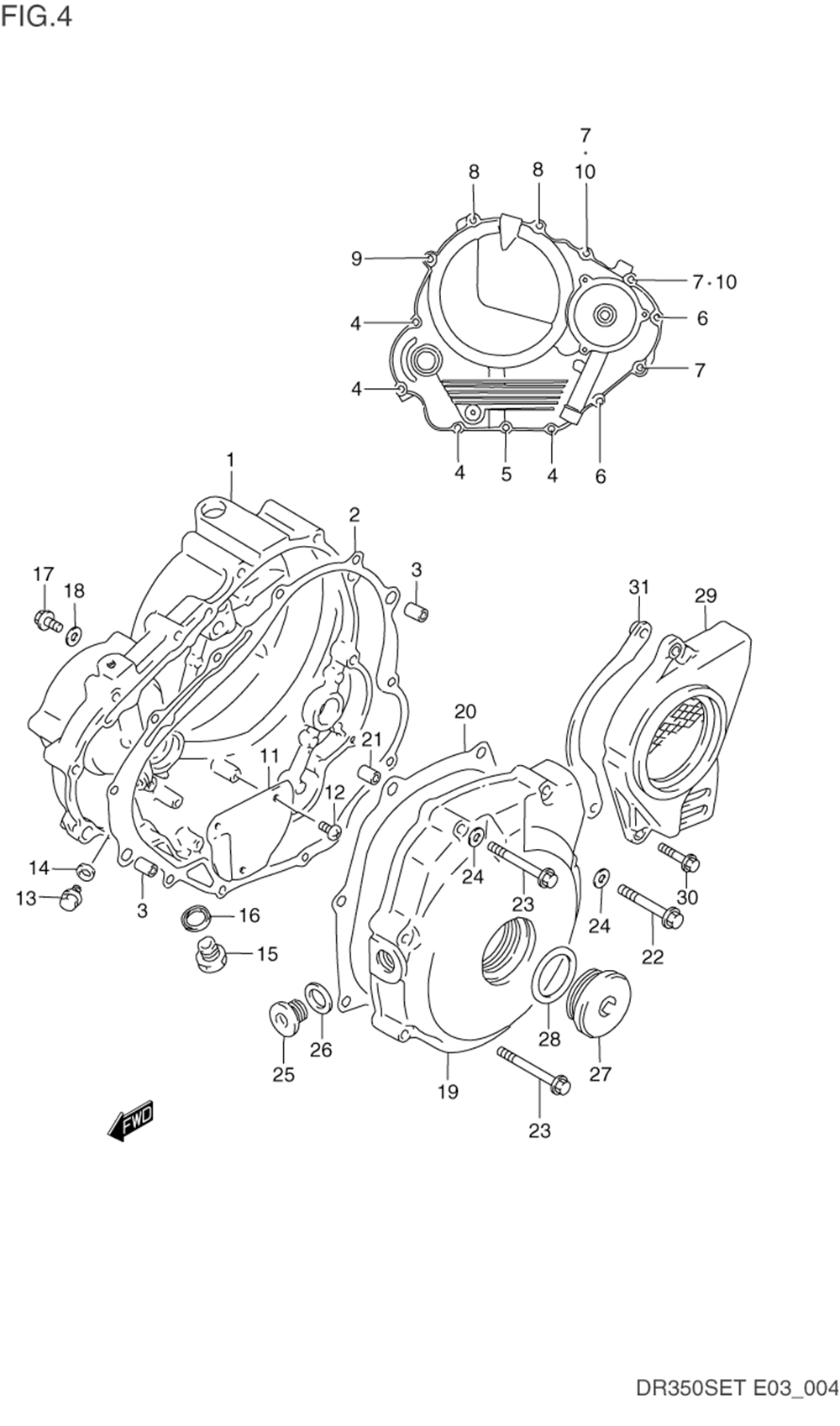 Crankcase cover (model l_m_n_p)