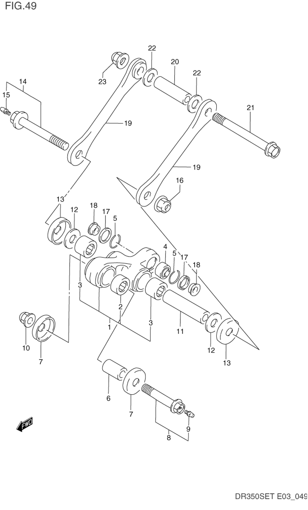 Rear cushion lever