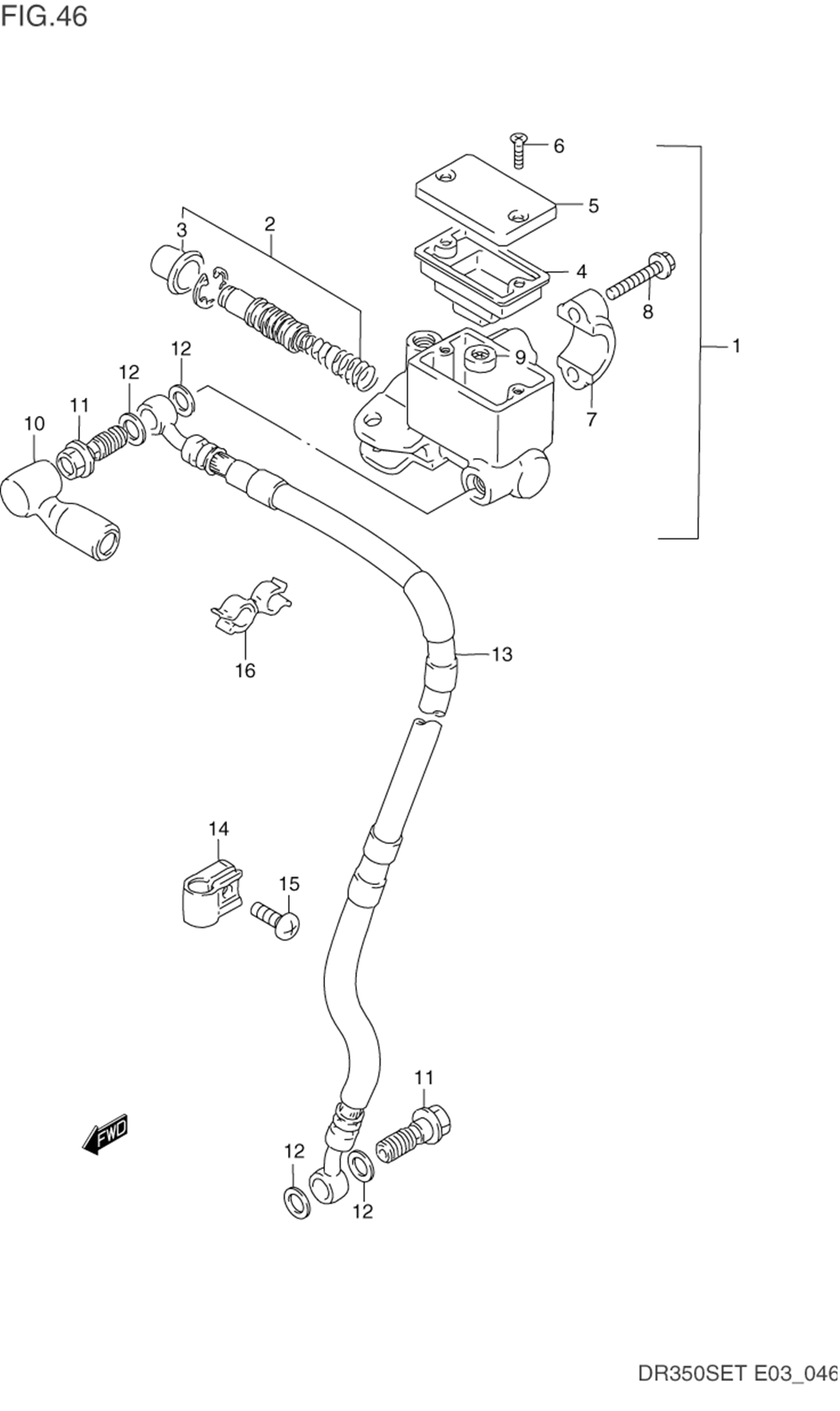 Front master cylinder