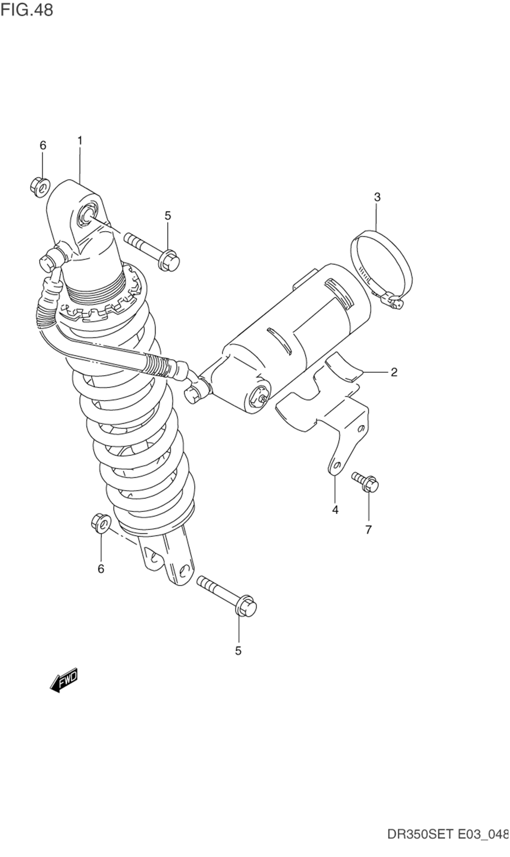 Rear shock absorber