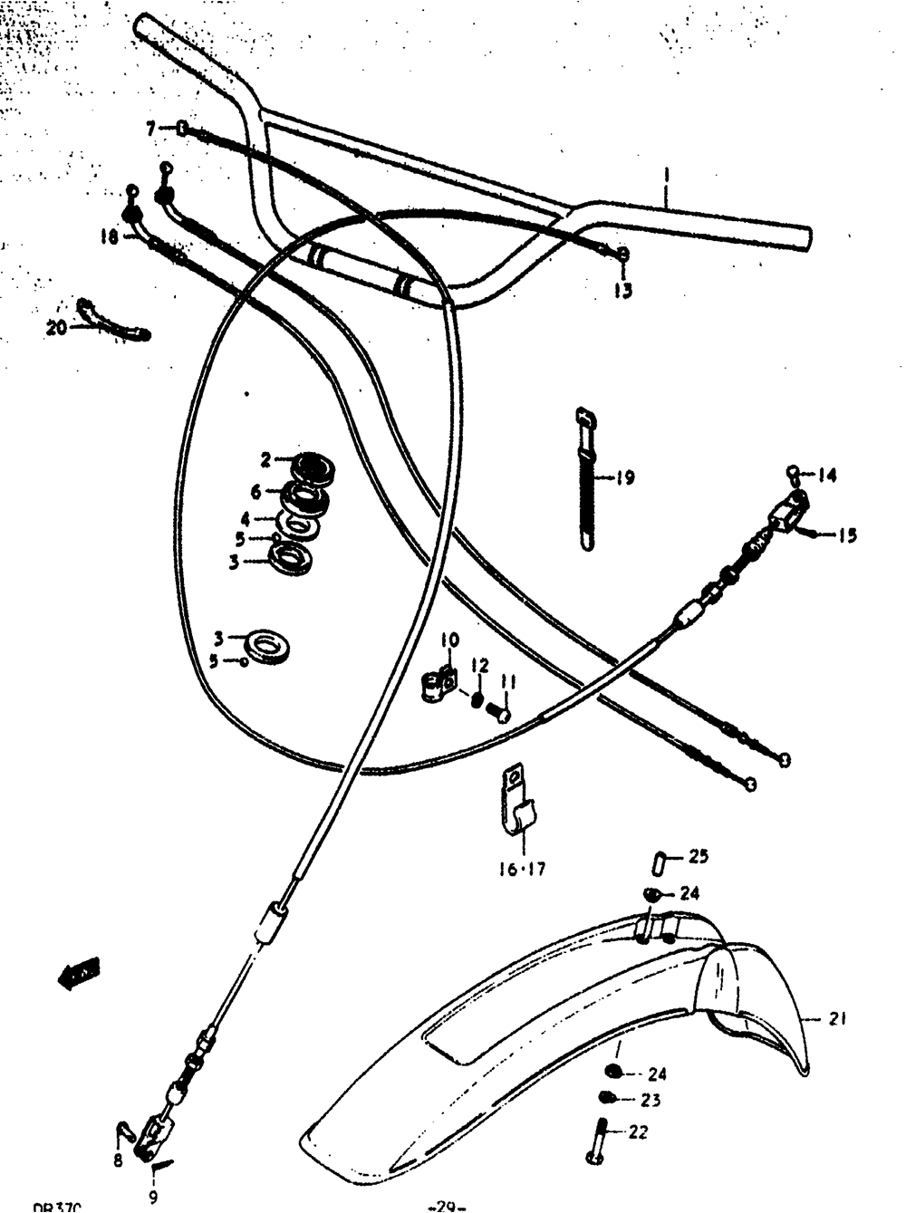 Handlebar - front fender