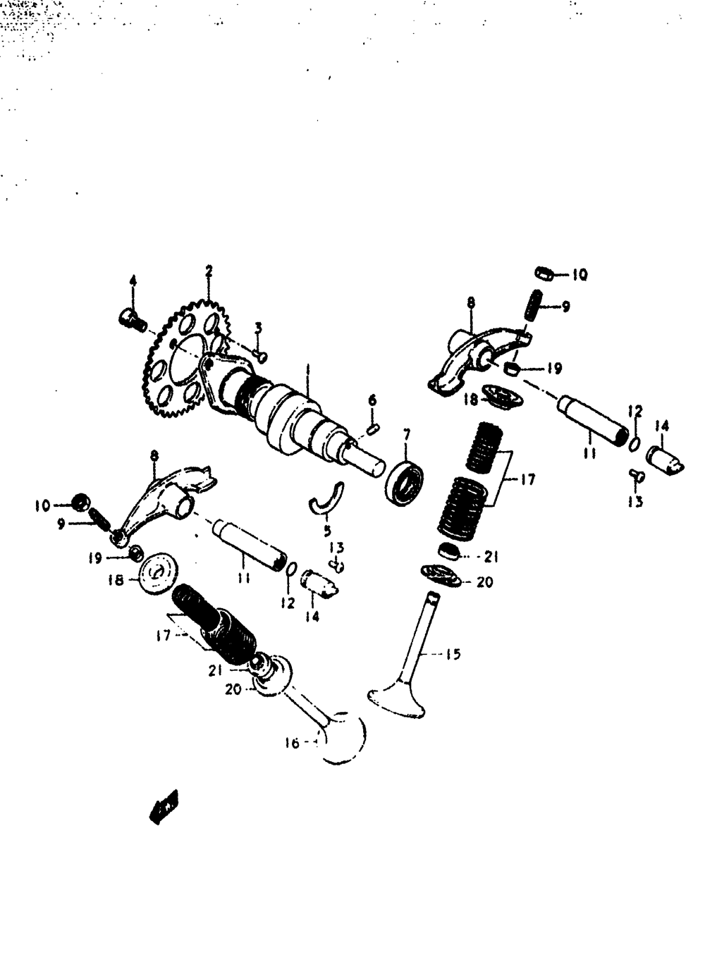 Cam shaft - valve