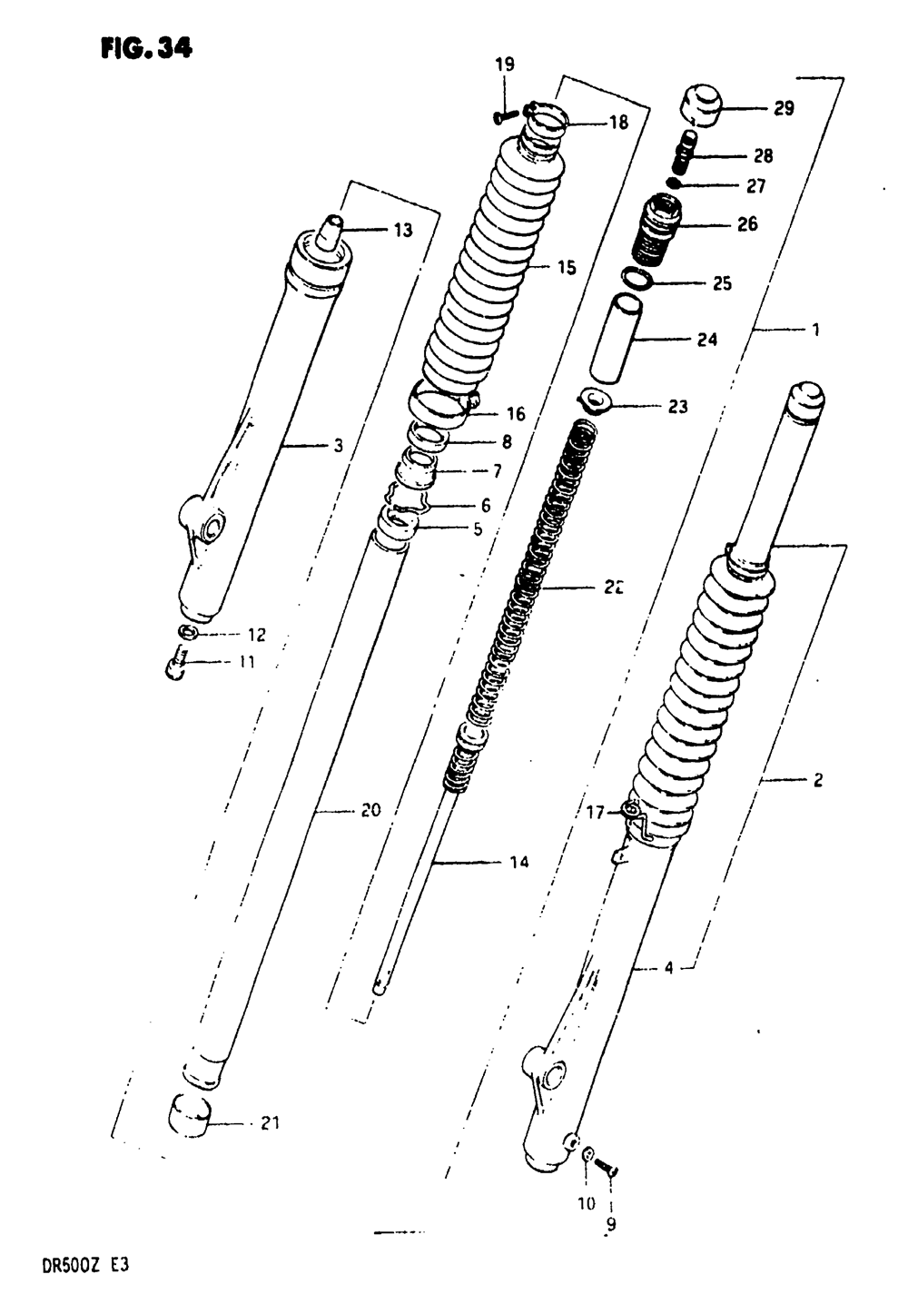 Front fork (model z)