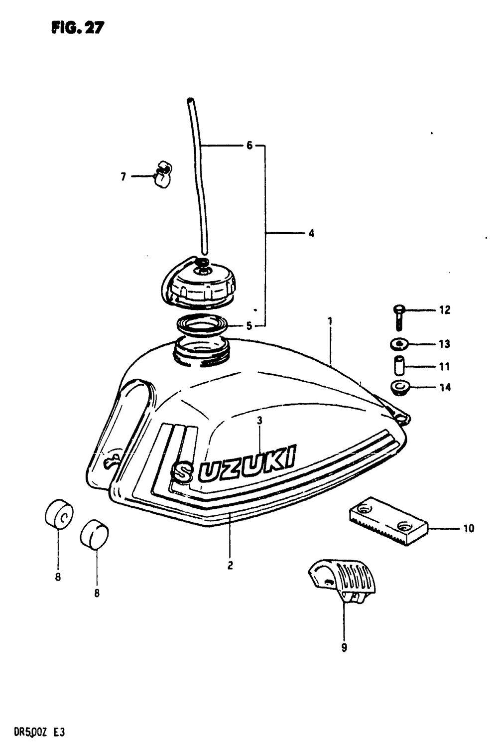 Fuel tank (model x)