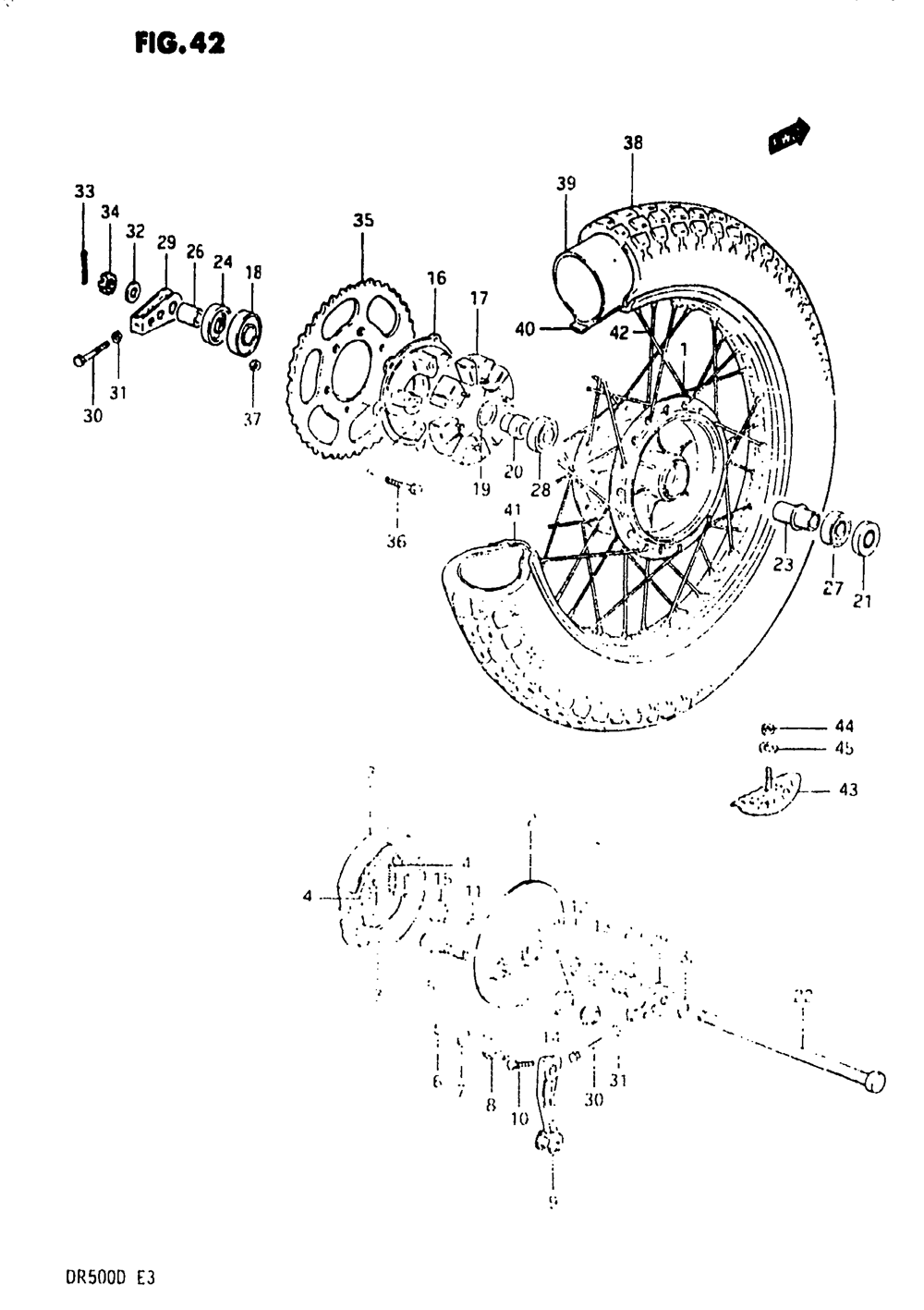 Rear wheel