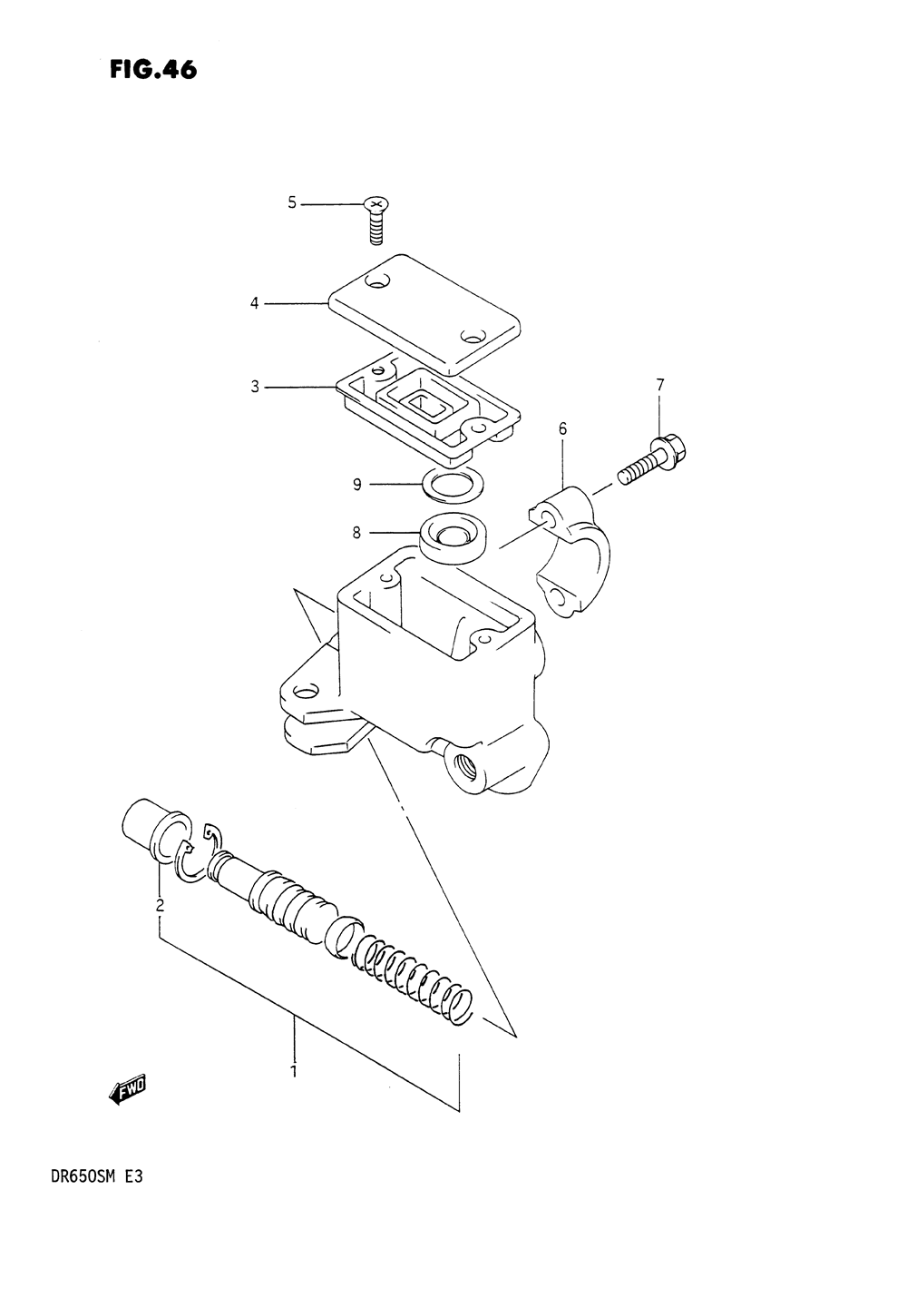 Front master cylinder