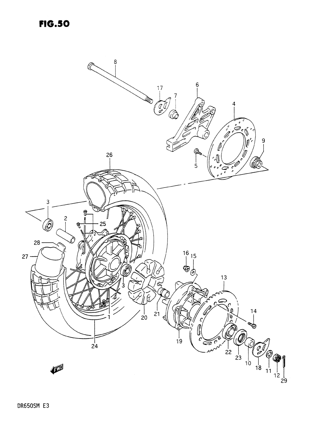 Rear wheel