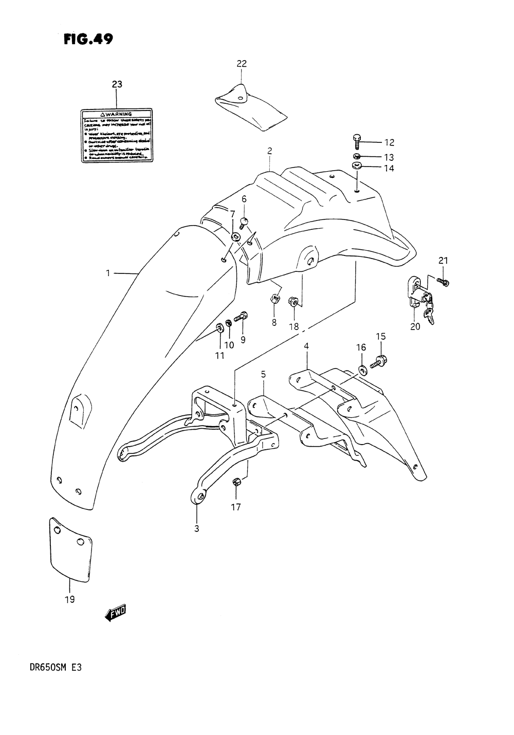 Rear fender