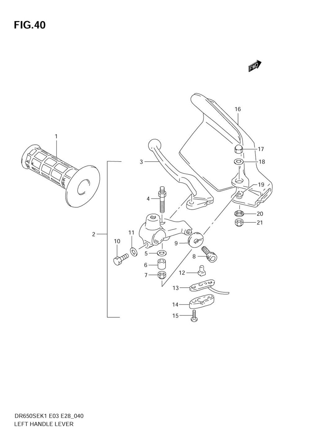 Left handle lever