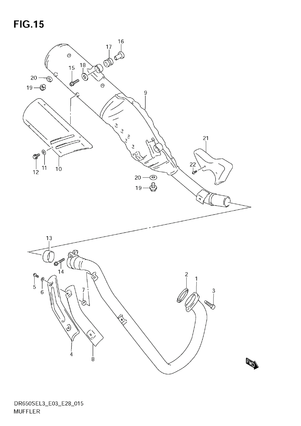 Muffler (dr650sel3 e03)