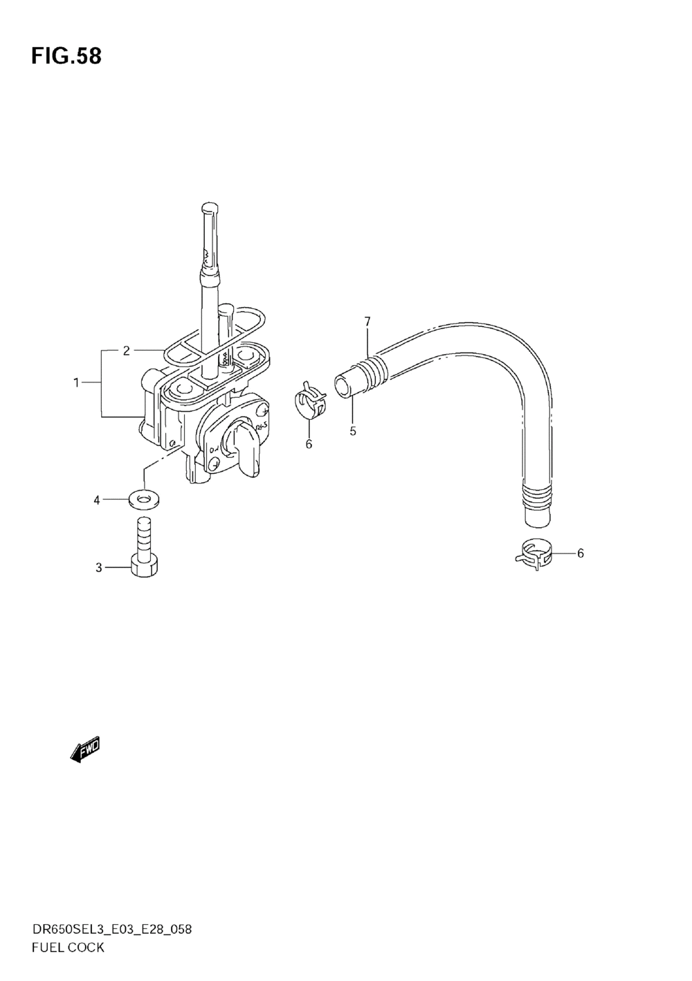 Fuel cock (dr650sel3 e33)