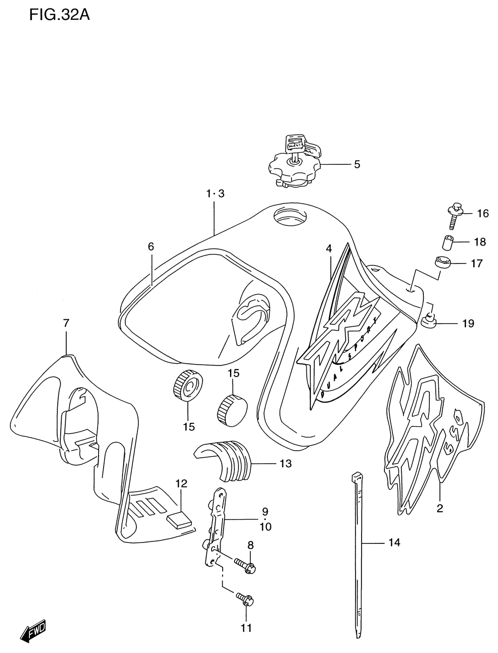 Fuel tank (model w_x)