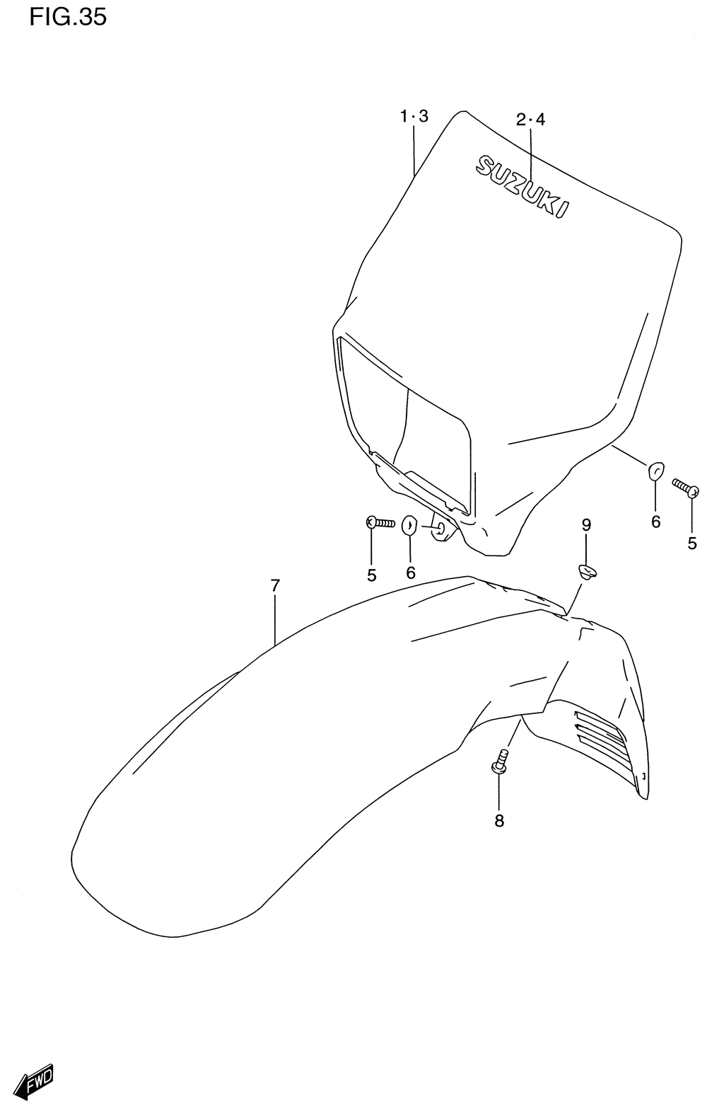 Headlamp housing