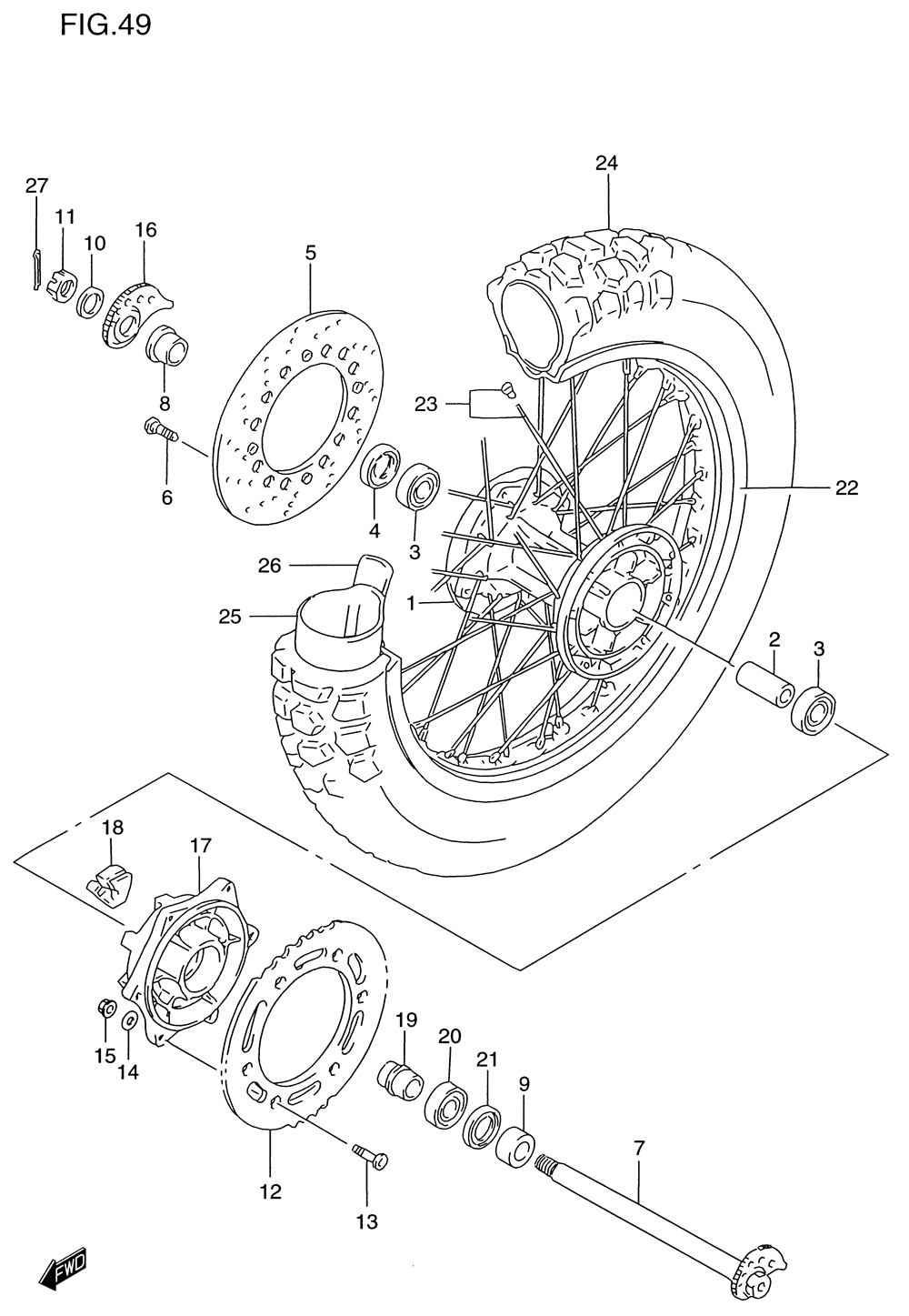 Rear wheel