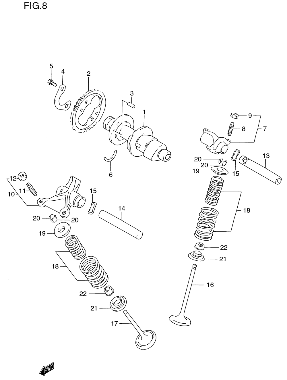 Cam shaft - valve