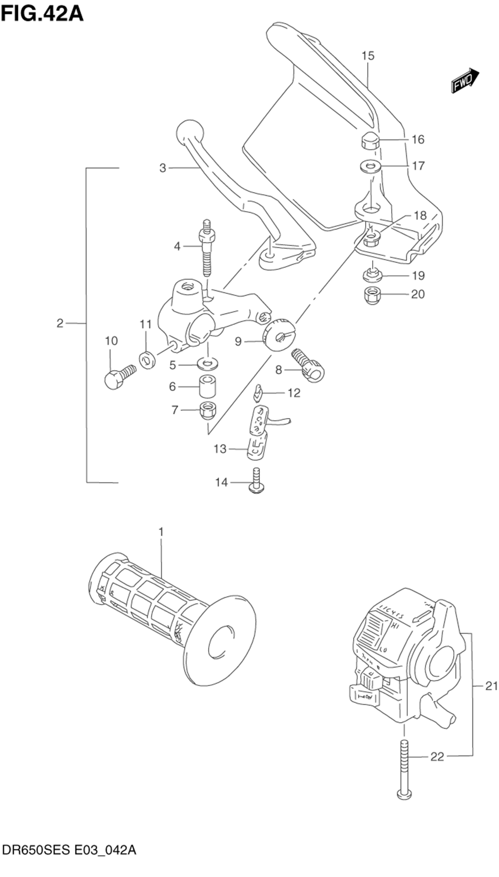 Left handle switch (model r_s)