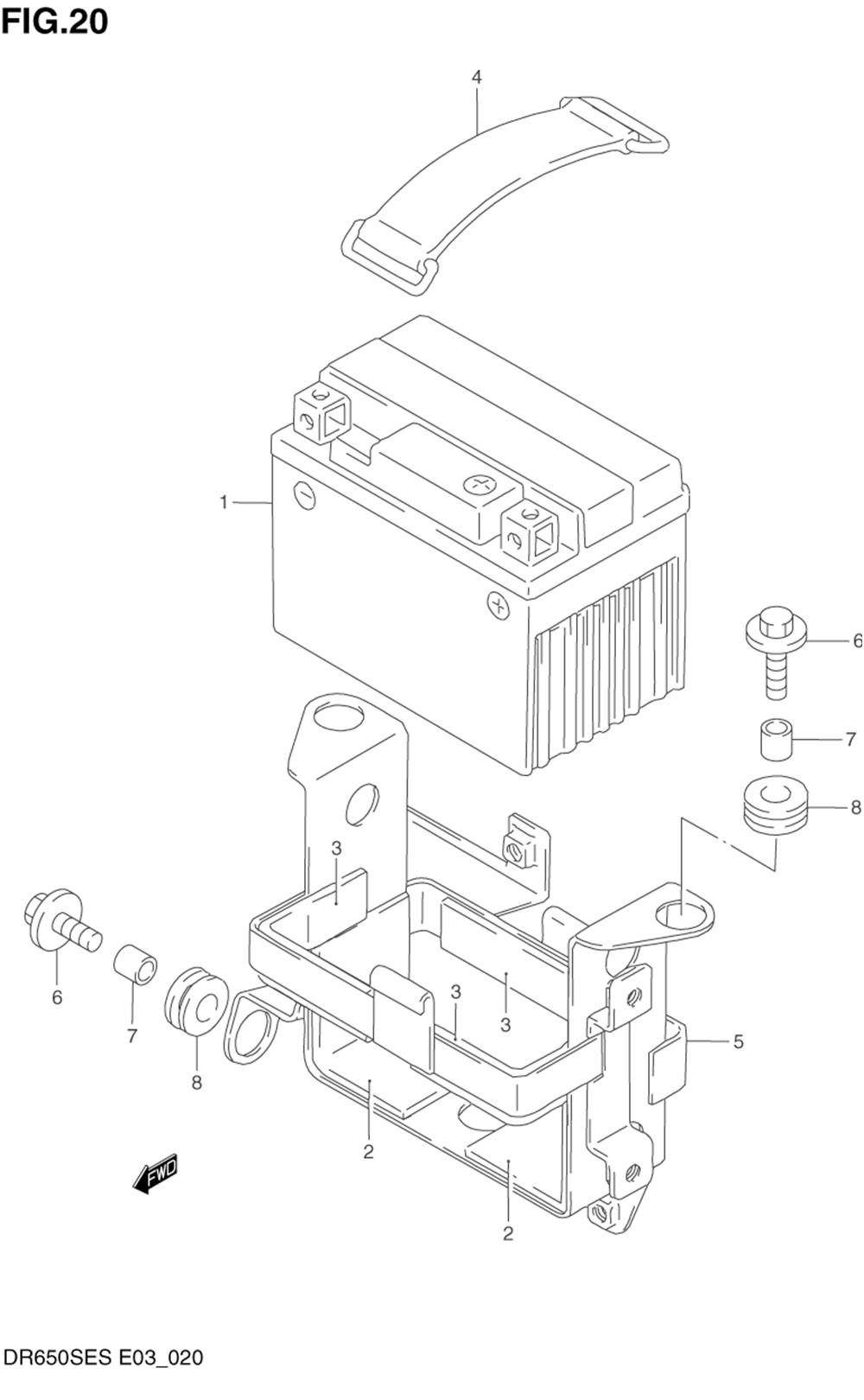 Battery (model n_p)