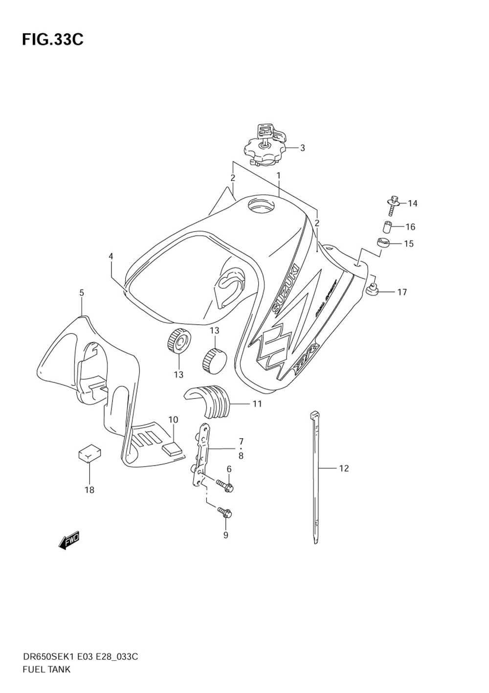 Fuel tank (model k4)