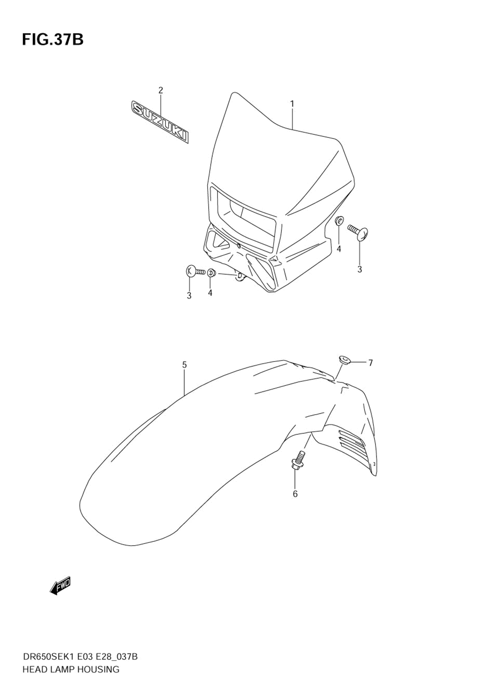 Headlamp housing (model k3_k4)