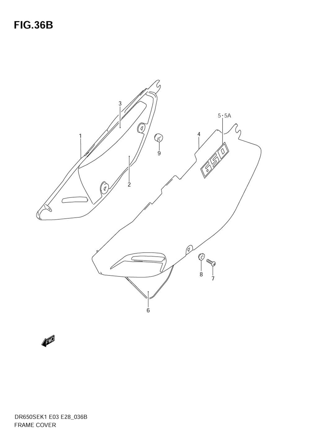 Frame cover (model k3_k4_k5)