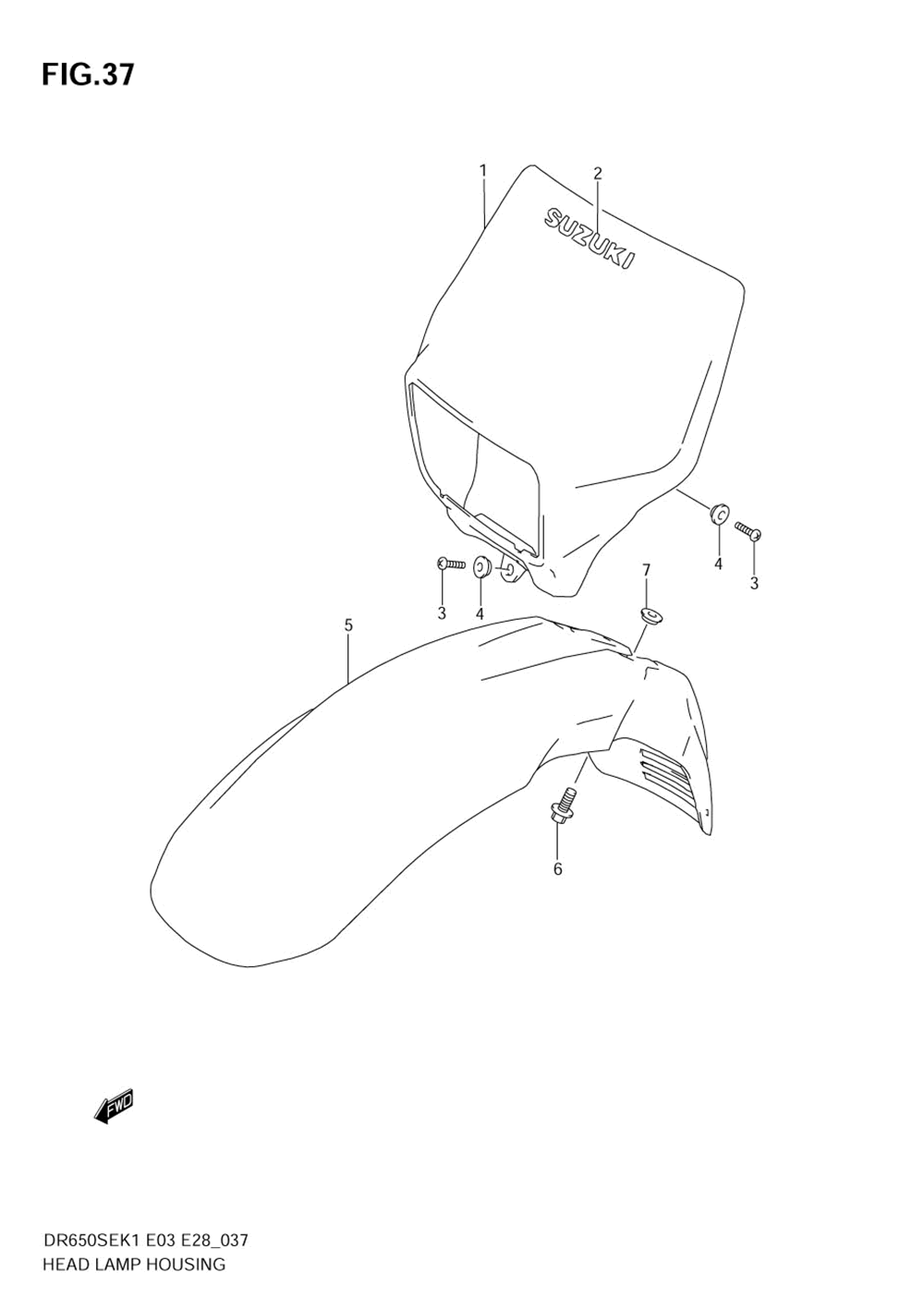 Headlamp housing (model k1)