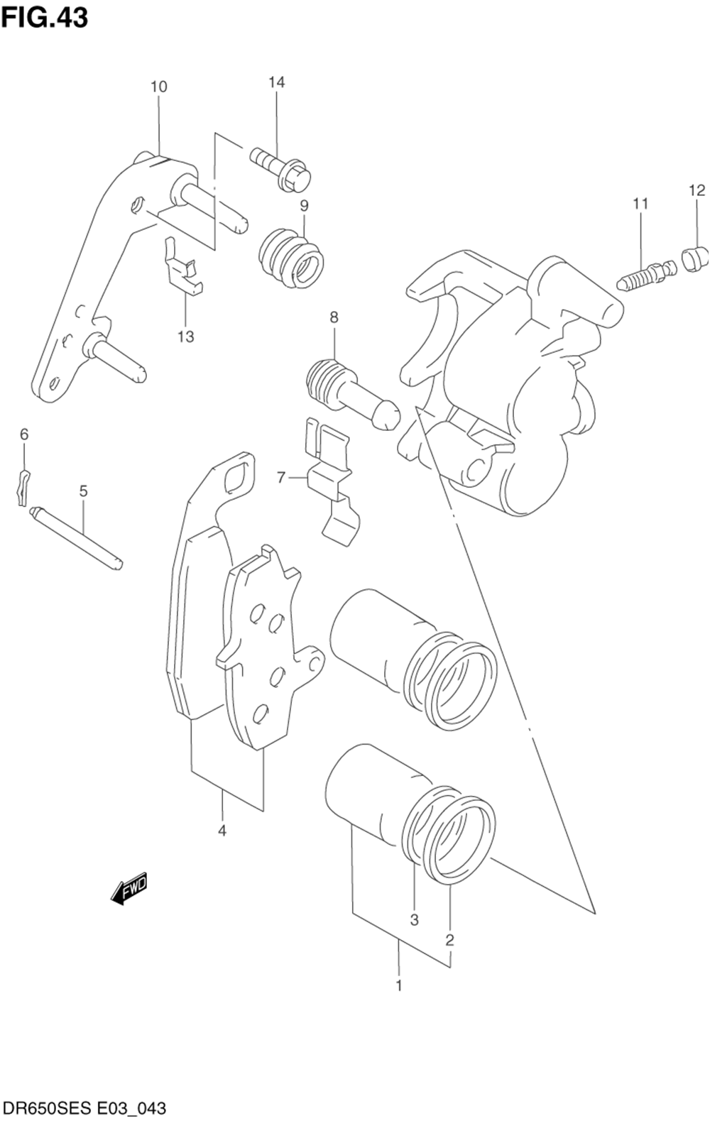 Front caliper