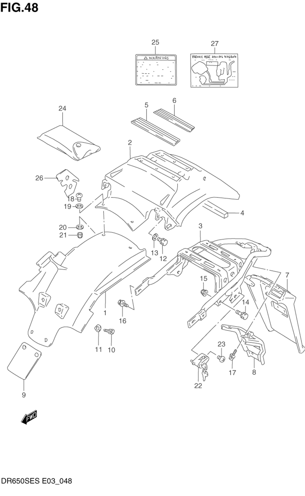 Rear fender (model n_p)