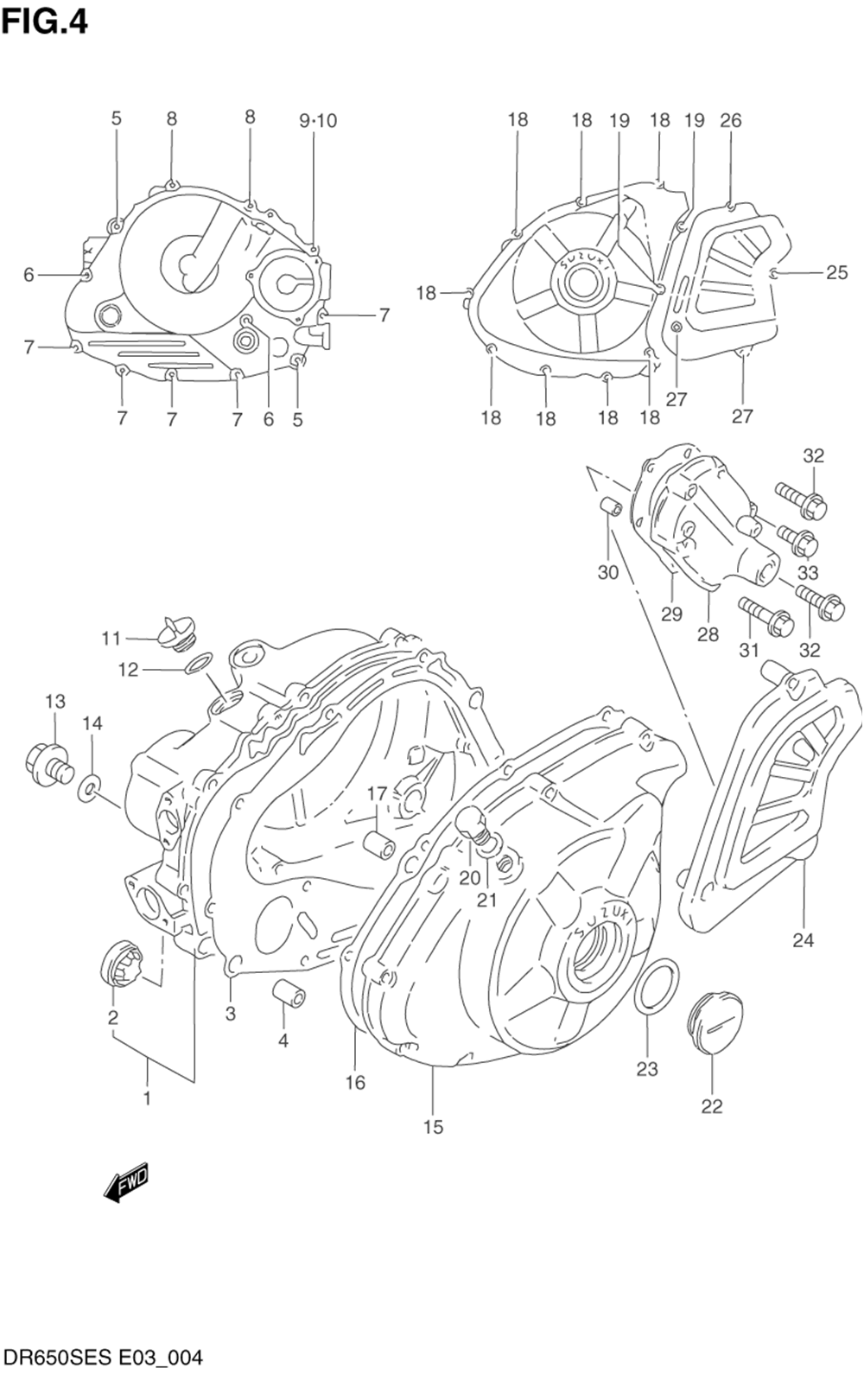 Crankcase cover (model n_p)