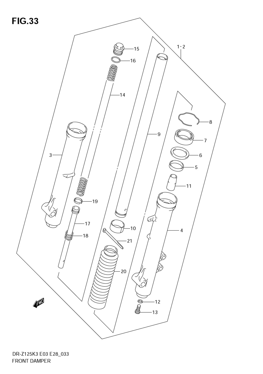 Front damper (dr-z125lk3_lk4_lk5_lk6_lk7)