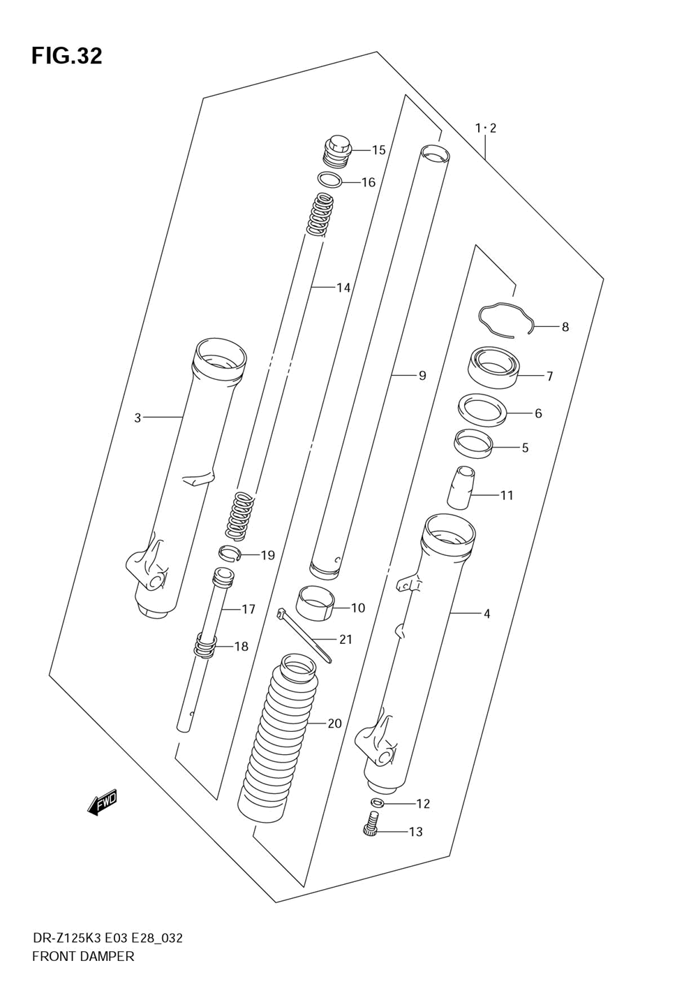 Front damper (dr-z125k3_k4_k5_k6_k7)