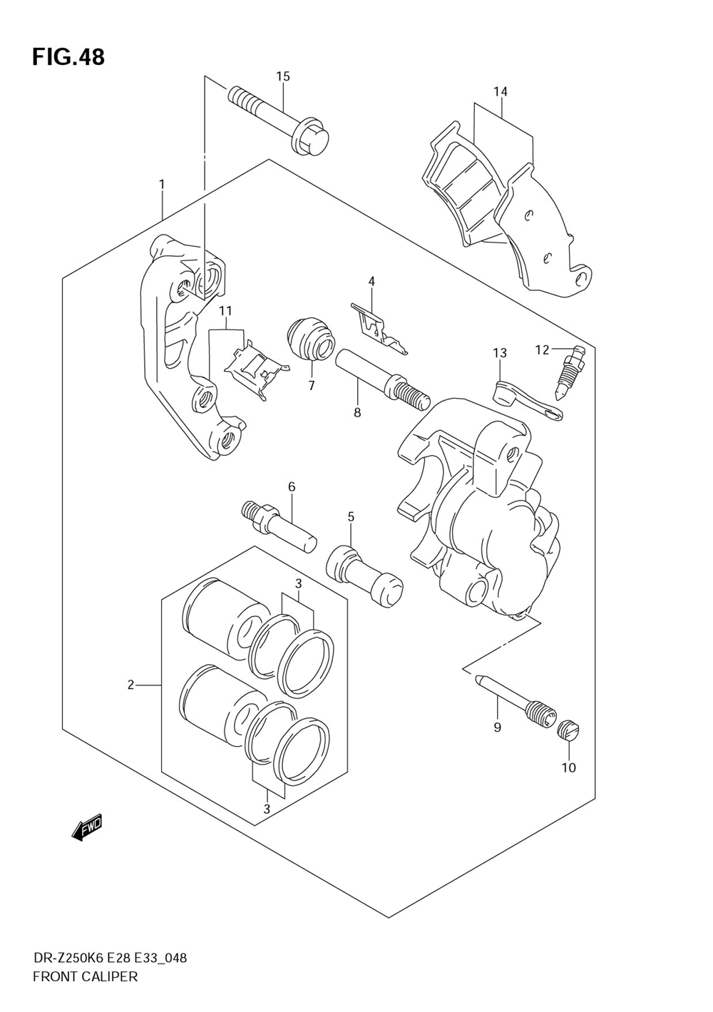 Front caliper