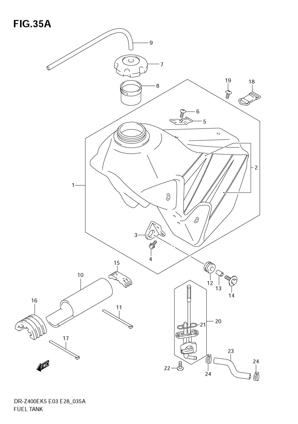 Fuel tank (model k6)