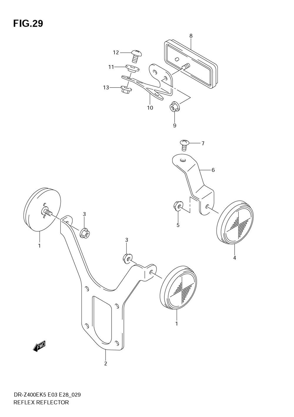 Reflex reflector (e28)