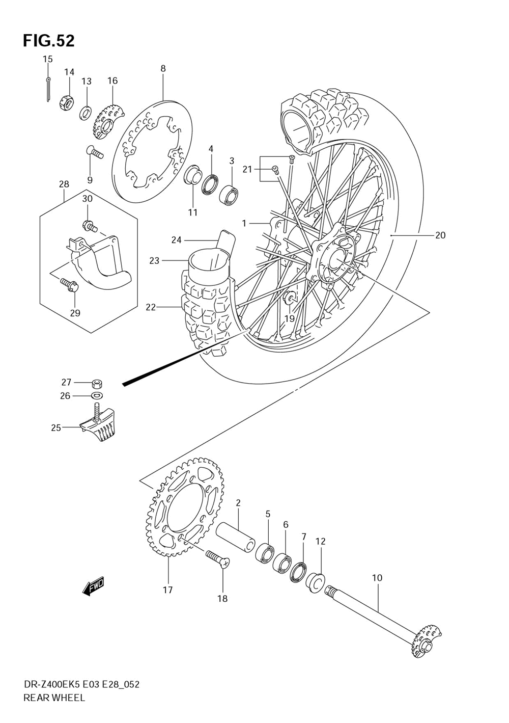 Rear wheel