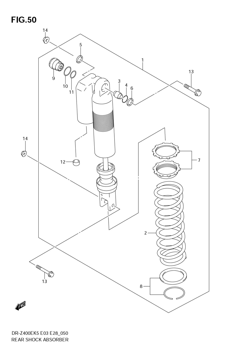 Rear shock absorber