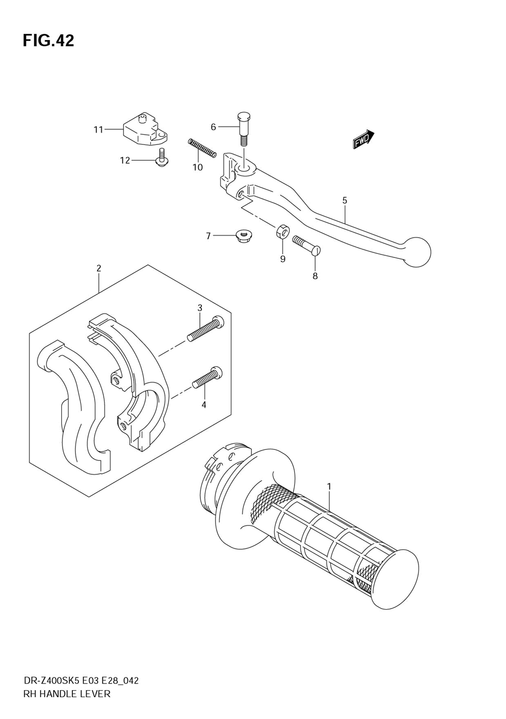 Right handle lever