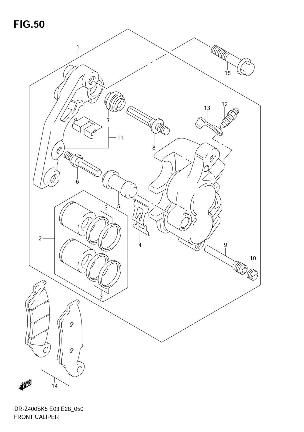 Front caliper