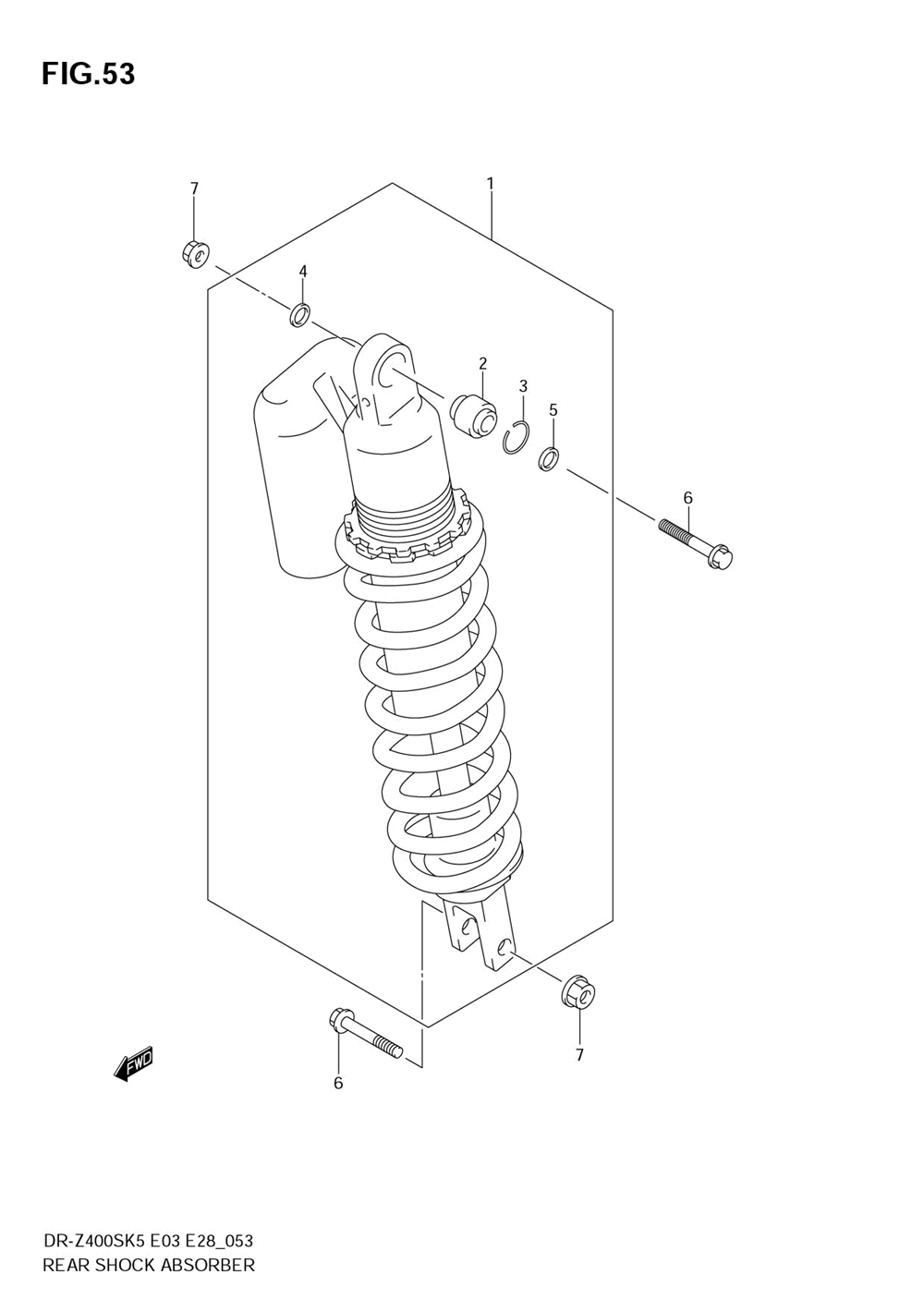 Rear shock absorber