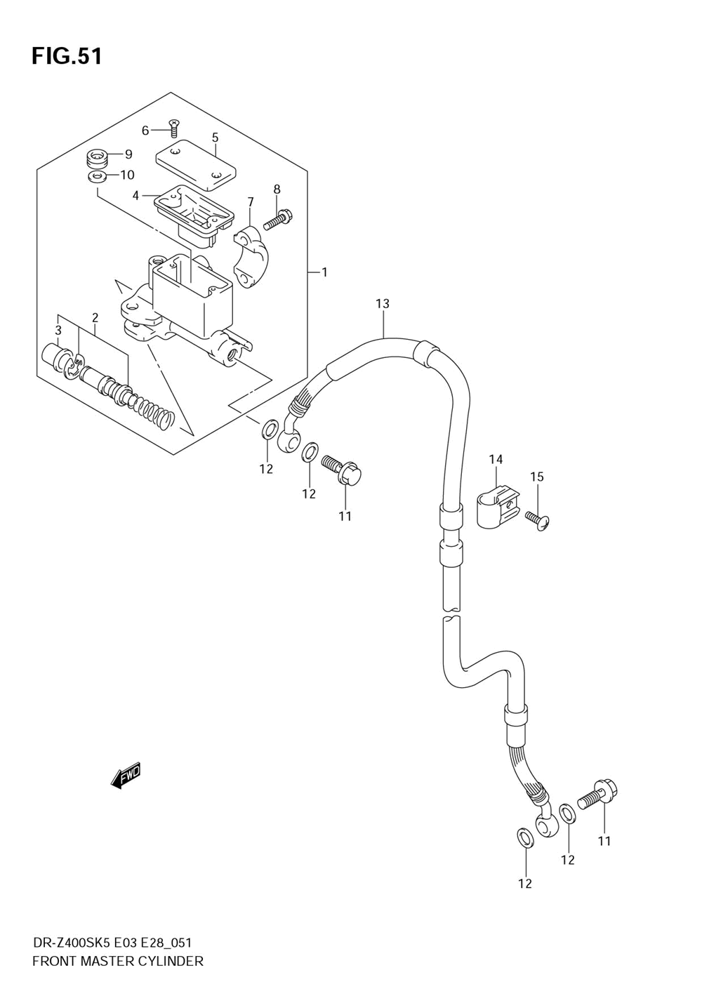 Front master cylinder