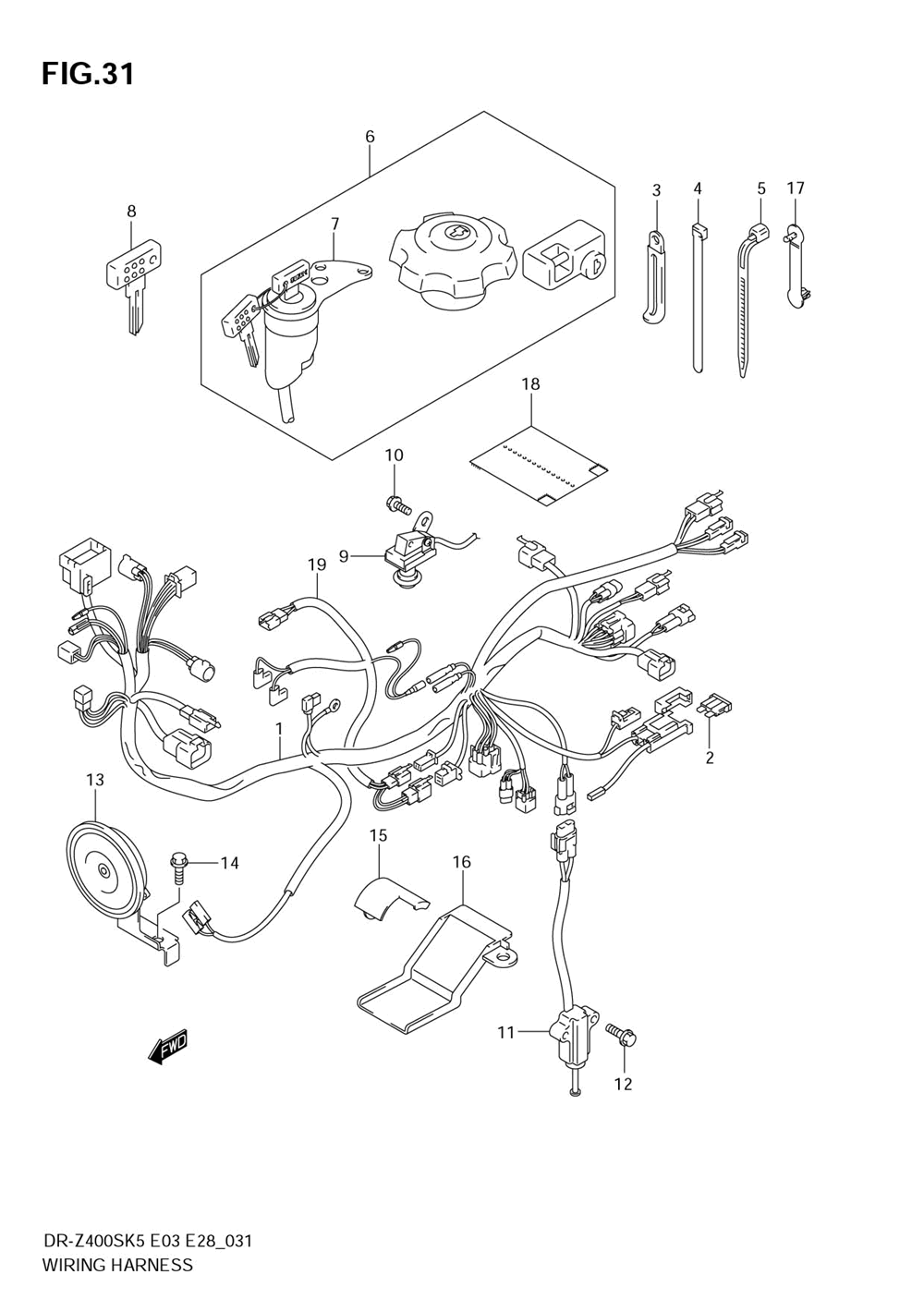 Wiring harness (model k5)