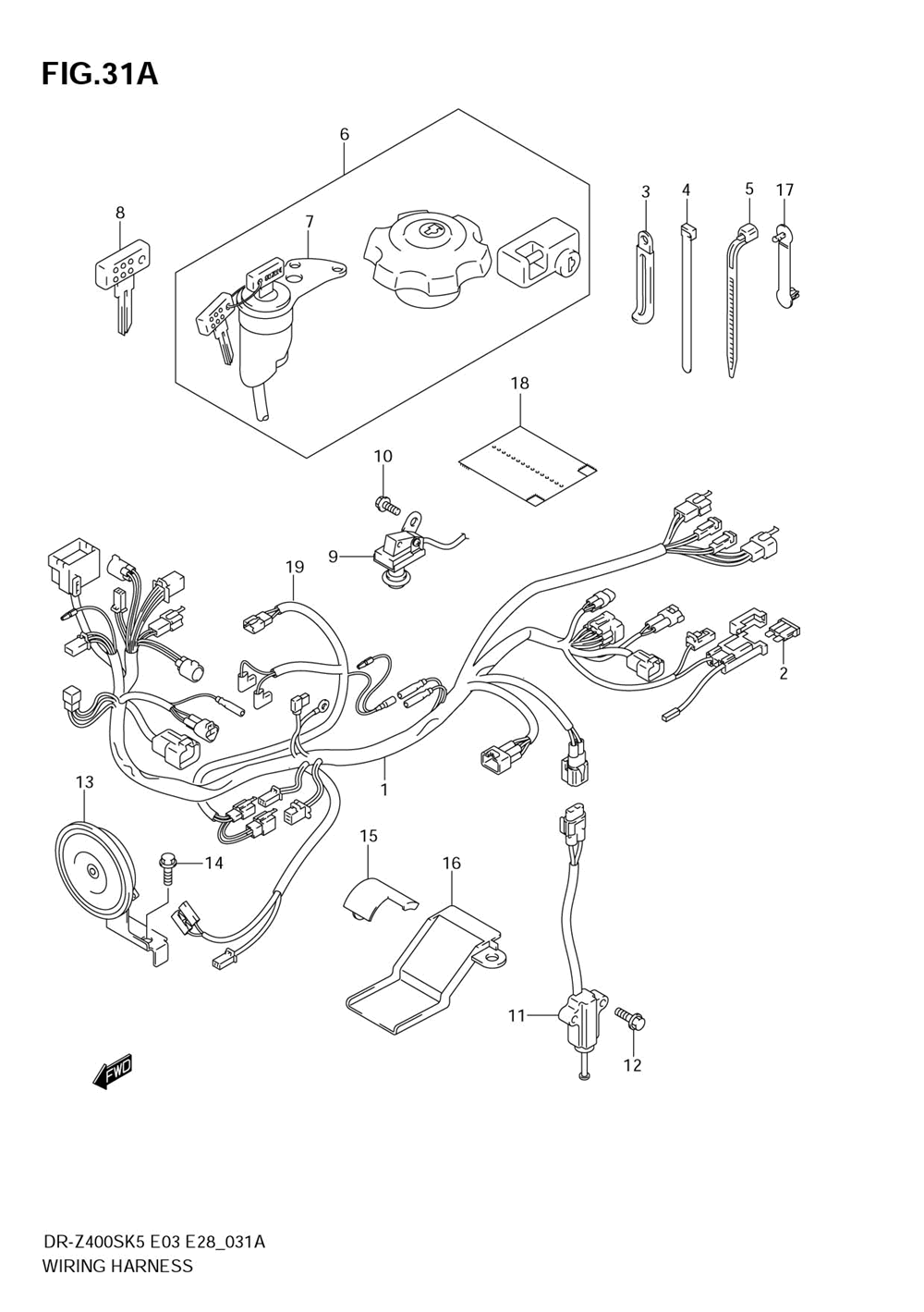 Wiring harness (model k6_k7)