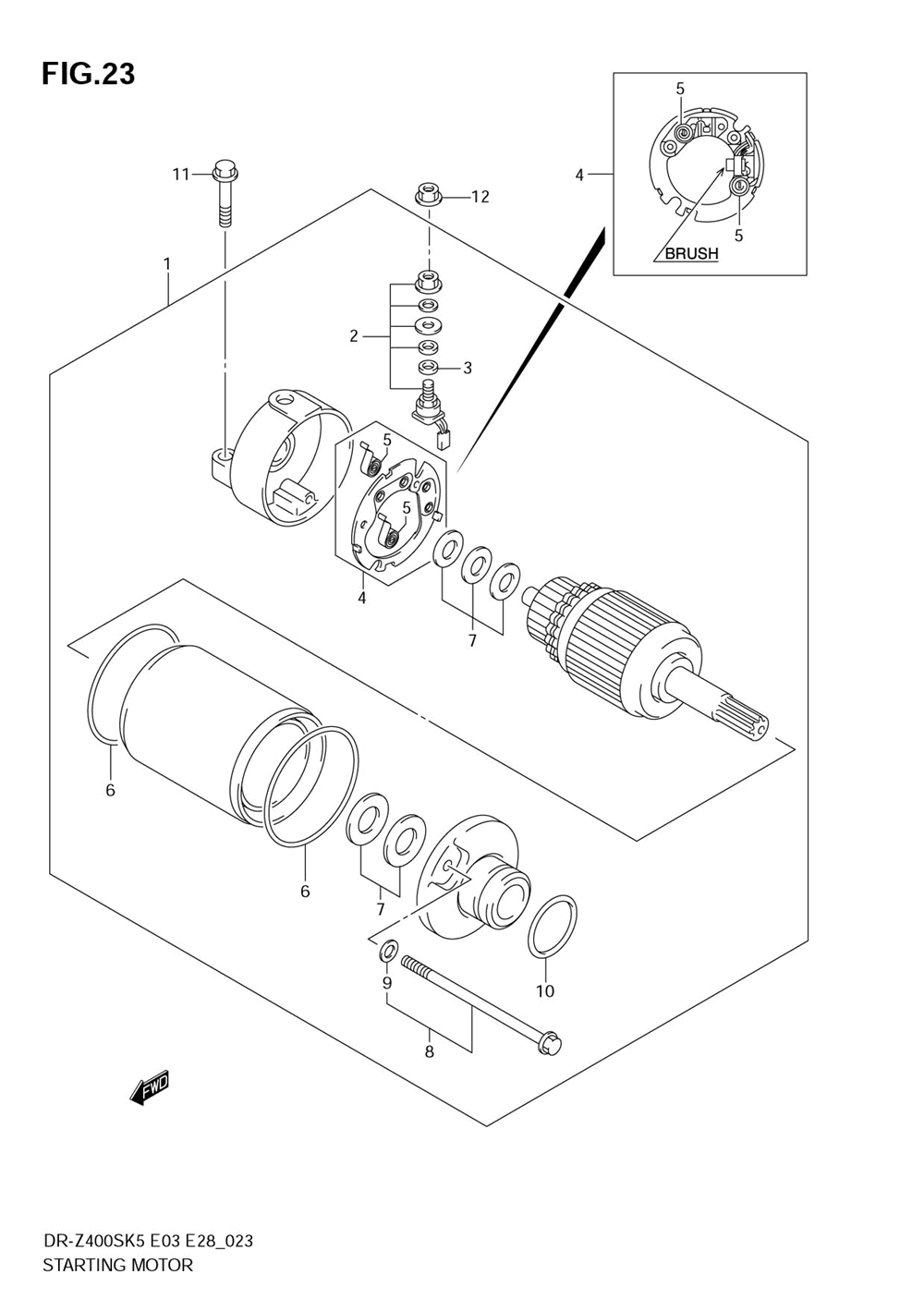 Starting motor