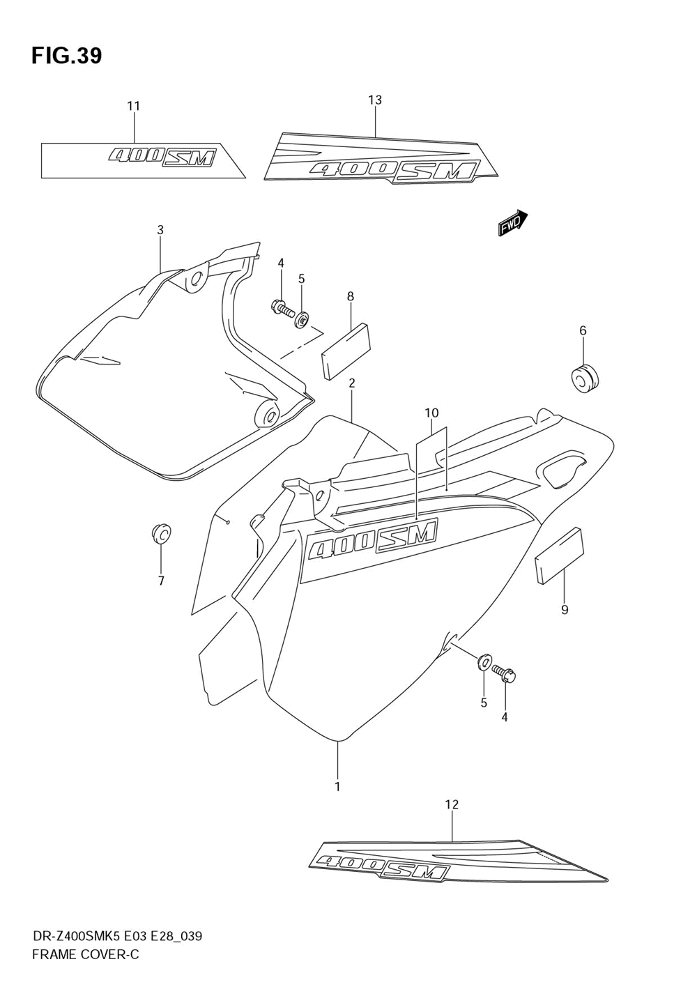 Frame cover (model k5_k6)